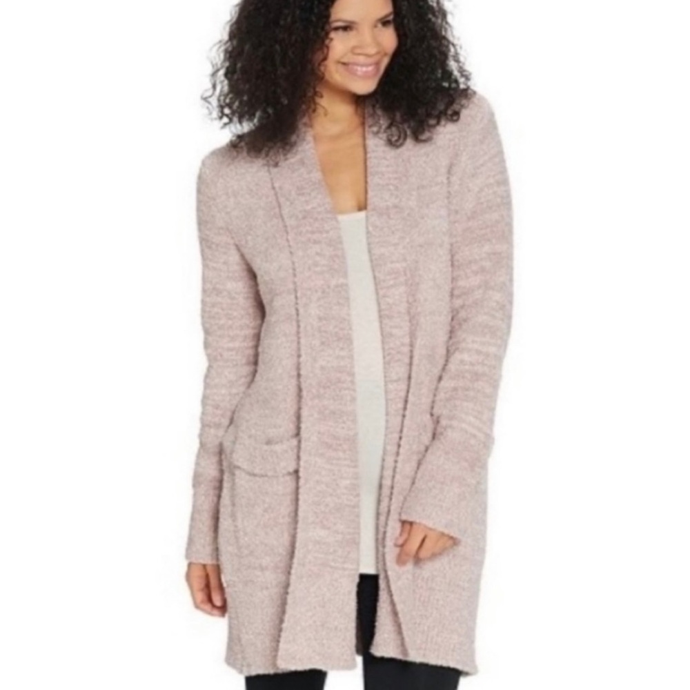 Barefoot Dreams Super Soft Cozychic Cardigan Size M in Pink Heather